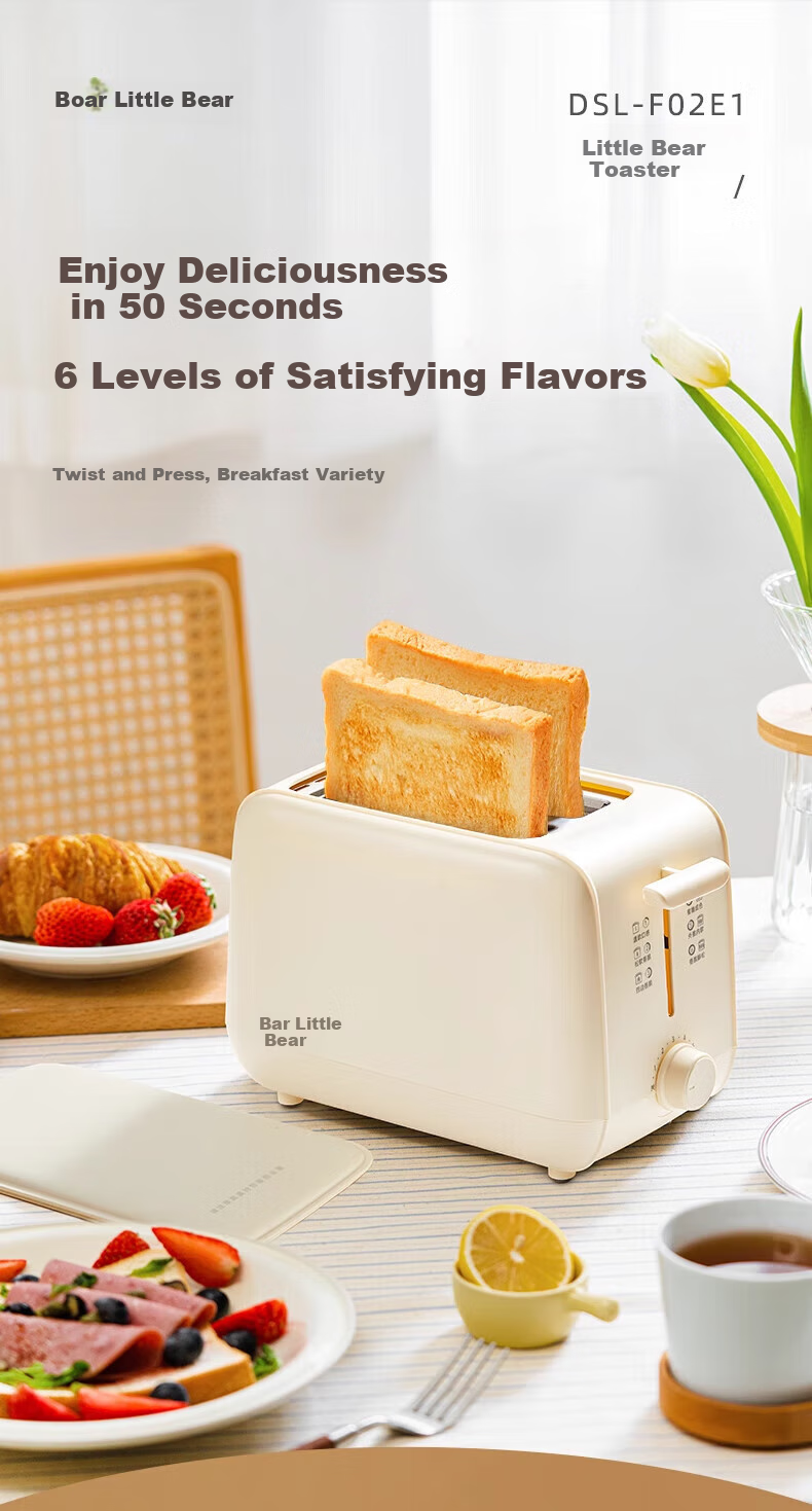 Bear Bread Toaster, Multi-Function Grill, Household Bread Maker, Sandwich Toaster, Small Automatic Toast Machine DSL-F02E1 2