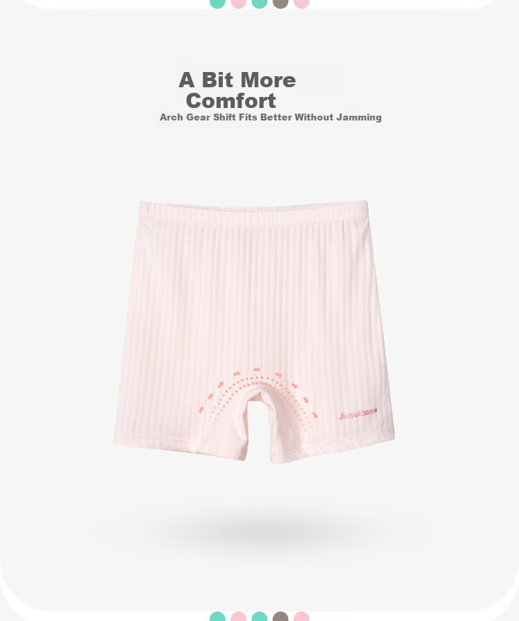 Jiusuiban Children's Safety Shorts, Girls' Spring And Summer 50s Modal High-Elastic Thin Anti-Chafing Boyshort Underwear, Girls' Leggings 7