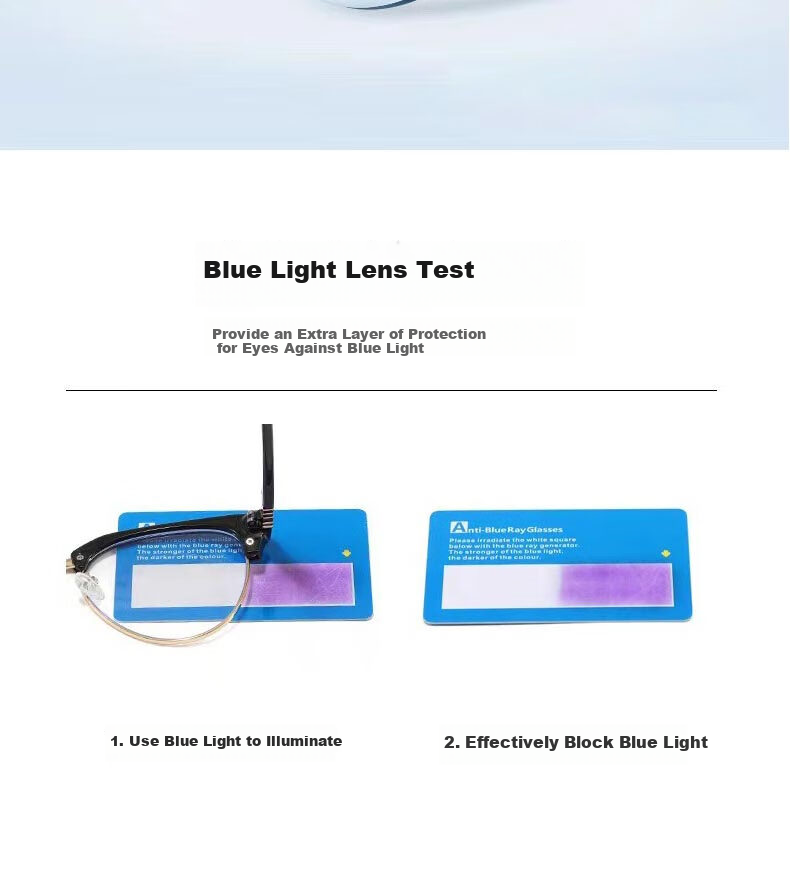 Boshide Myopia Glasses, Anti-Blue Light Glasses, Korean Retro Semi-Rimless Cat Eye Plain Lens Glasses, Douhua Frame 100 Degrees 11