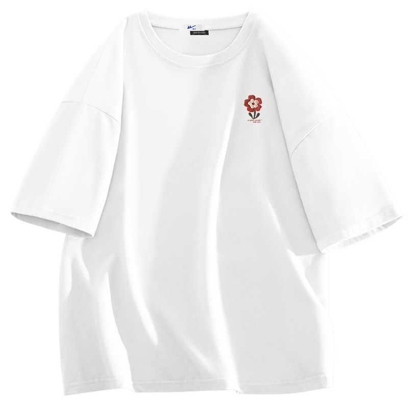 Huili Women's Short-Sleeve T-Shirt, Summer 2026, Ultra-Hot Wine Red, Flattering Pure Cotton Half-Sleeve, Loose-Fitting, High-End, Plus-Size Women's Clothing