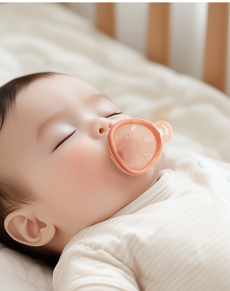 Garkoko Breast Milk Pacifier for 1-6 Months, Anti-Colic, Newborn Baby Soothing Pacifier, Prevents Open Mouth, Ultra-Light 6
