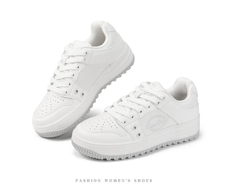 VANCAMEL Men's Sneakers, Couple's Outdoor Casual Shoes, Men's Sports Shoes, Women's White Shoes, 6066 White, Size 38 27