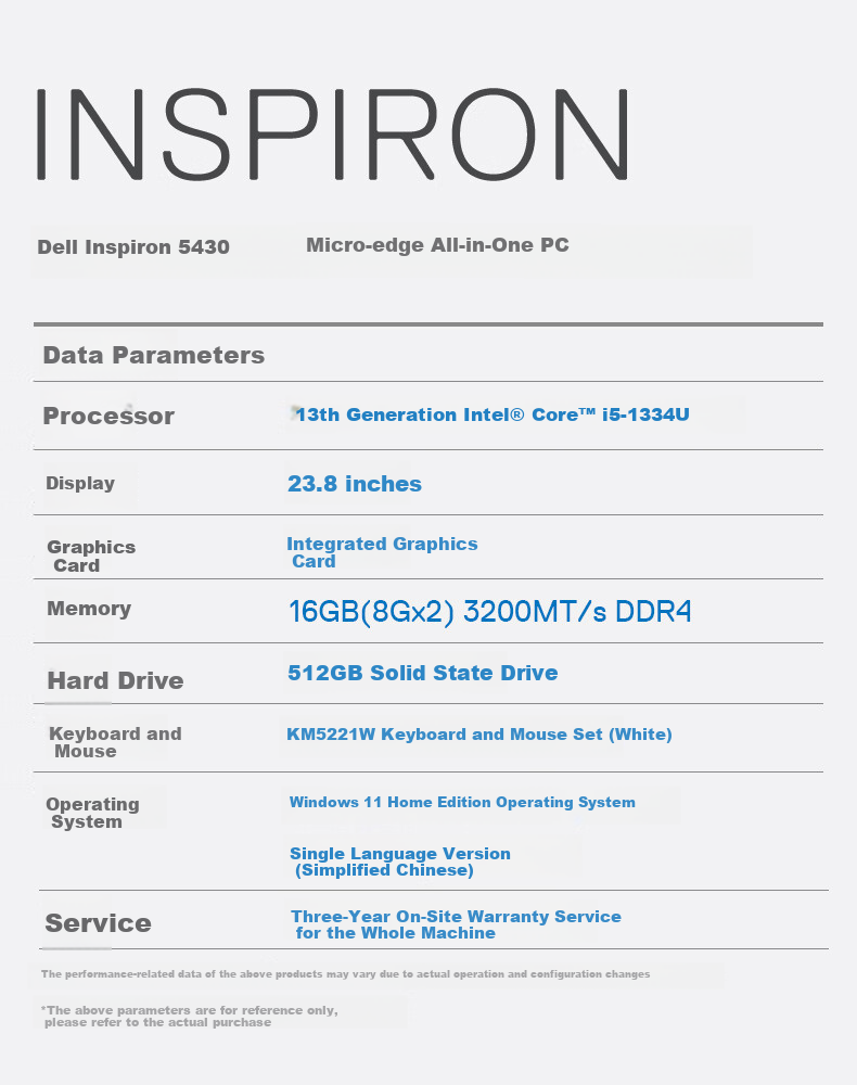 DELL Inspiron New High-End All-In Desktop Computer (13th Gen I7, 16GB RAM, 1TB Storage) Aesthetically White, 27-Inch Eye-Protection Large Screen, Commercial Office Use, Entertainment And Learning Machine 17