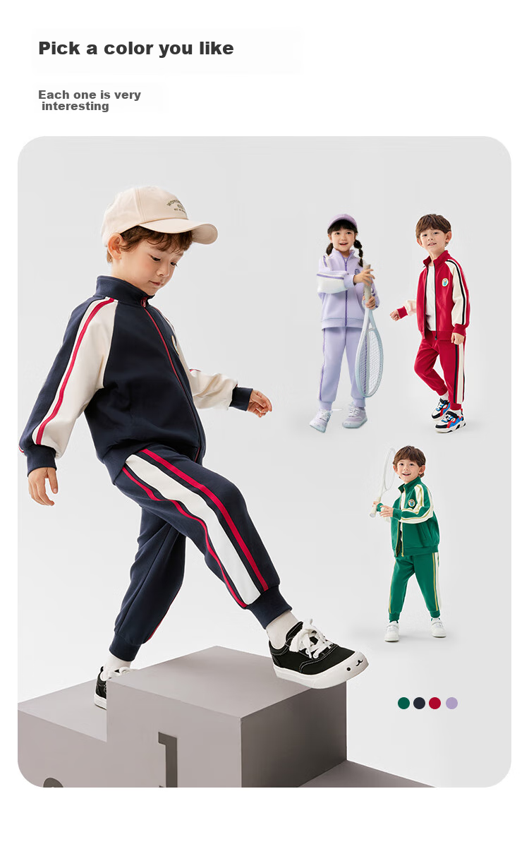 BALABALA Children's Clothing Set, Boys And Girls Long-Sleeve Spring And Autumn Outfit, Baby Contrasting Color Knit Trendy Style 208125104203 4