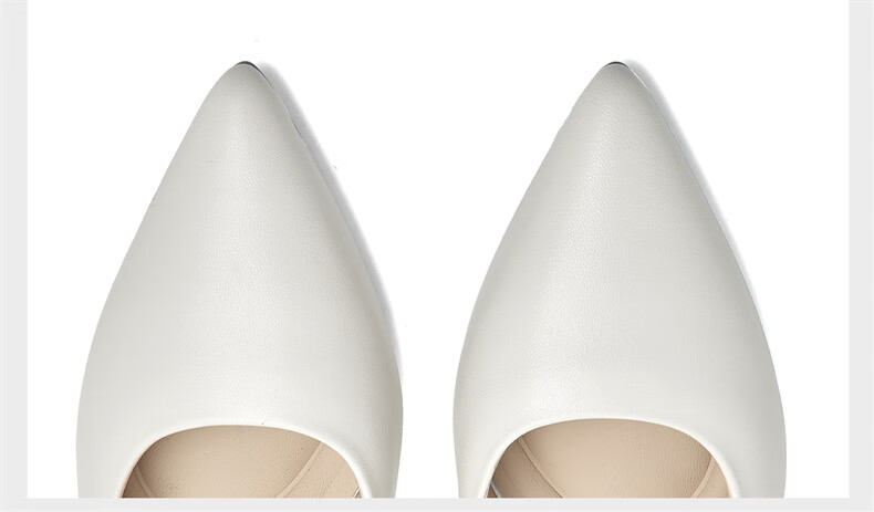 PT'SON Women's High Heels, New Sheepskin Work Shoes, Black Pointed Toe Pumps, Nude Color Professional Shoes, Wide Version, Apricot Color, Size 34 6