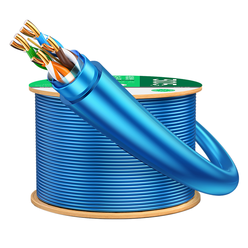 BIAZE CAT5e Shielded Ethernet Cable [0.51±0.008mm Pure Copper Core] Gigabit Shielded Network Cable, Anti-Interference Engineering Monitoring Wiring, 305 Meters