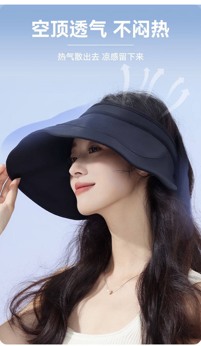 FitonTon Sun Protection Hat for Women, Summer 2026 UV-Resistant Sun Hat, Breathable Visor Cap, Cycling Helmet 8