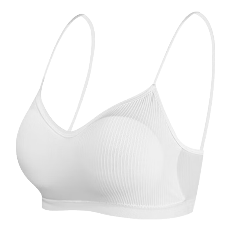 NOLANSEND Disposable Bra with Inner Pad, Bandeau Cotton-Like Breathable No-Wash Maternity Underwear, White