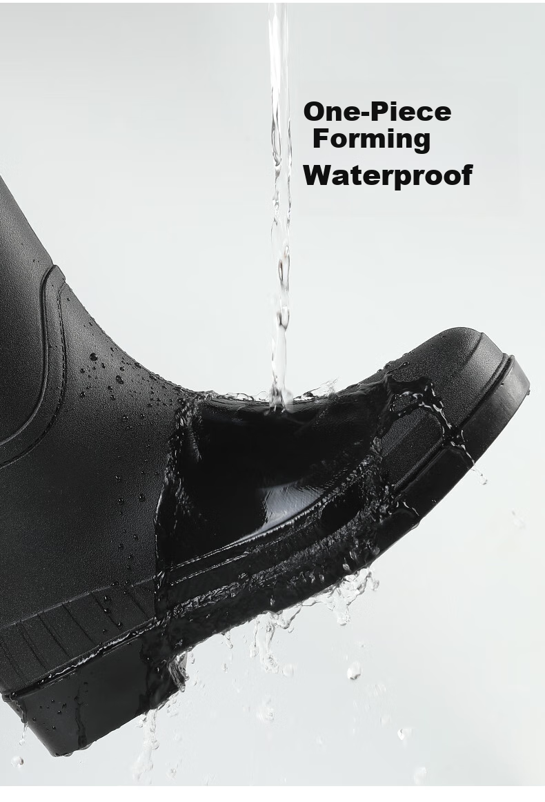 FOOTOPPO Tall Rain Boots for Women, High-Top Waterproof Shoes, Non-Slip Rubber Boots, Adult Waterproof Tall Rain Boots 5