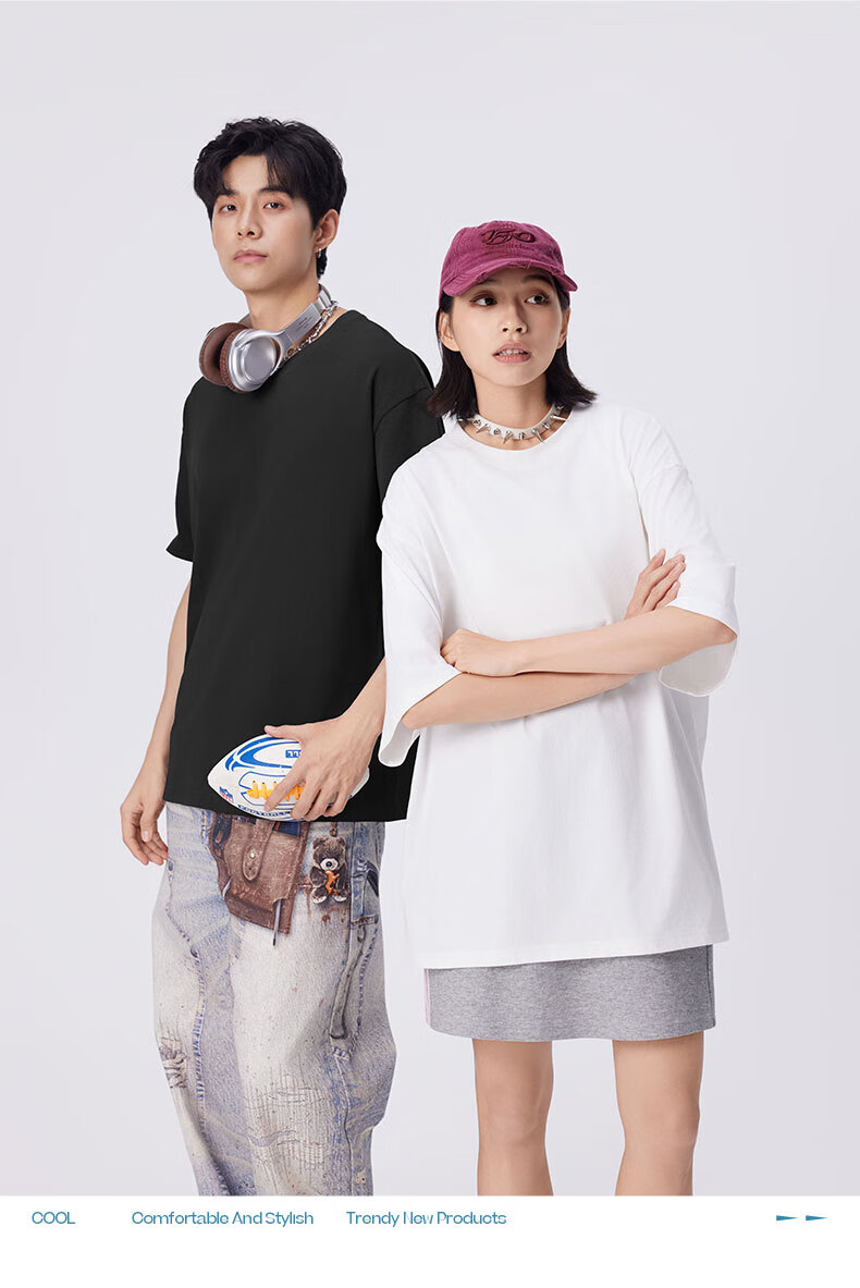 JEANSWEST LIFE Pure Cotton Short Sleeve T-Shirt Men Summer Cartoon Black Cat Trendy Casual Loose Fit Base Shirt 5