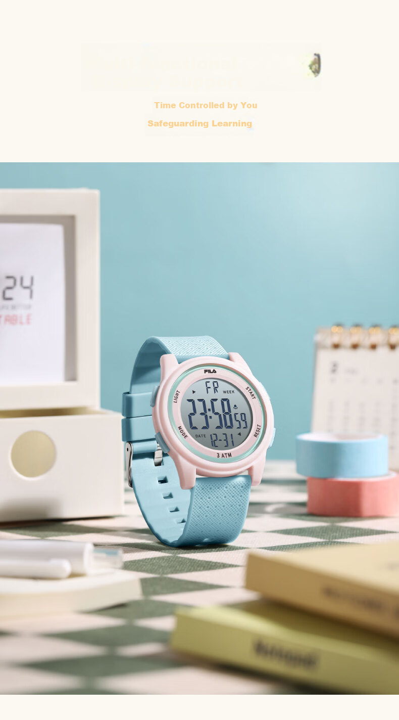 FILA Electronic Watch Sports Watch for Women, Primary And Middle School Students, Birthday Gift for Children, Digital Watch 6658-004 3