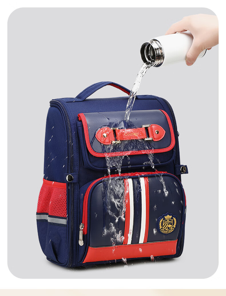 SNOOPY Backpack for Primary School Students, Lightweight And Spine-Protecting, Recommended for Grades 4-6, Large Red Size 16