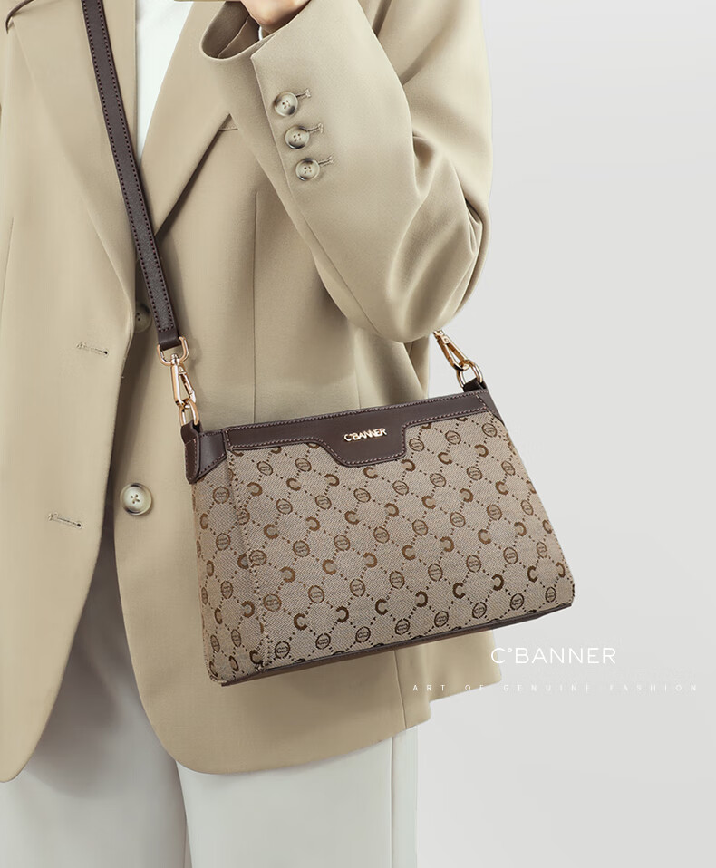 C.BANNER Handbag, Women's Crossbody Bag, Monogram Shoulder Bag, Fashionable Luxury Brand, Birthday Gift for Girlfriend on May 20 1