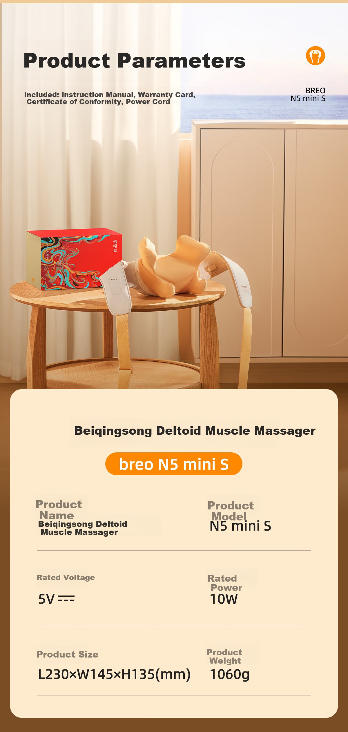 Breo N5miniS Shoulder and Neck Massager, Massager Device for Trapezius and Cervical Vertebrae, Birthday Women's Day Gift for Women and Men 11