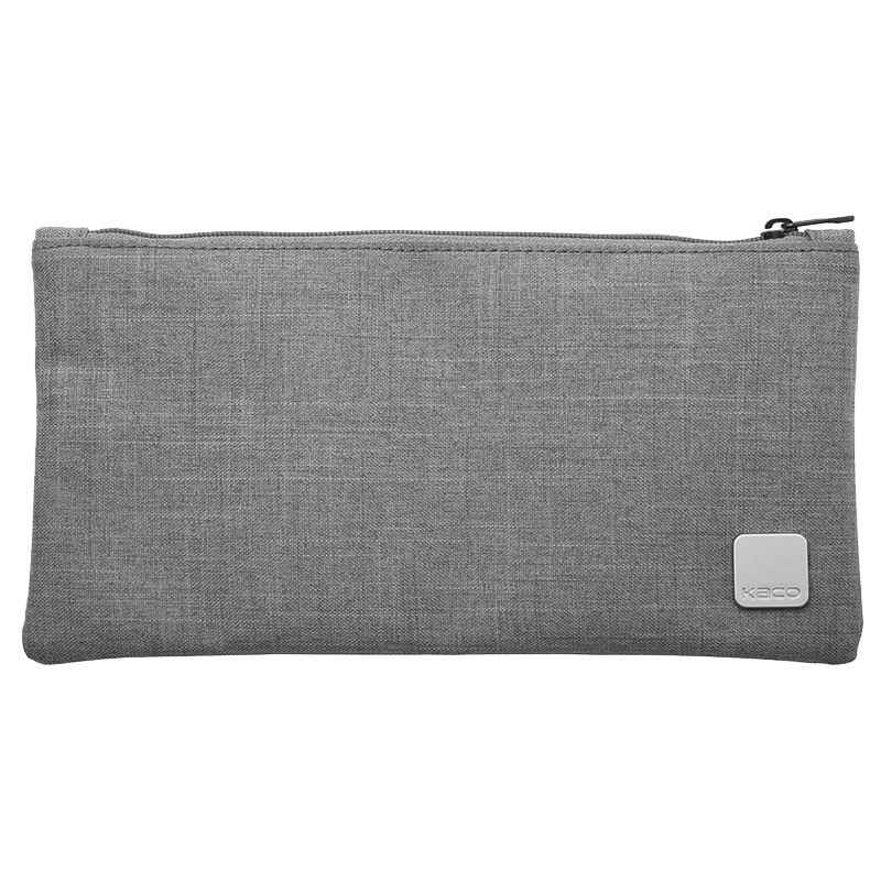 KACO Multifunctional Stationery Pencil Case, Simple Large Capacity Waterproof And Stain-Resistant Student Business Storage Bag, Gray, Qixi Gift, High School Senior Premium Pencil Case for Back-To Seaso