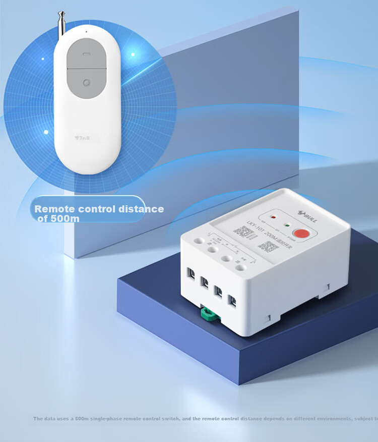 BULL Remote Control Switch for Wall-Penetrating Water Pump, Oxygen-Enriching Switch, Wireless Smart Controller, 220V, 200 Meters, LYK-101 3
