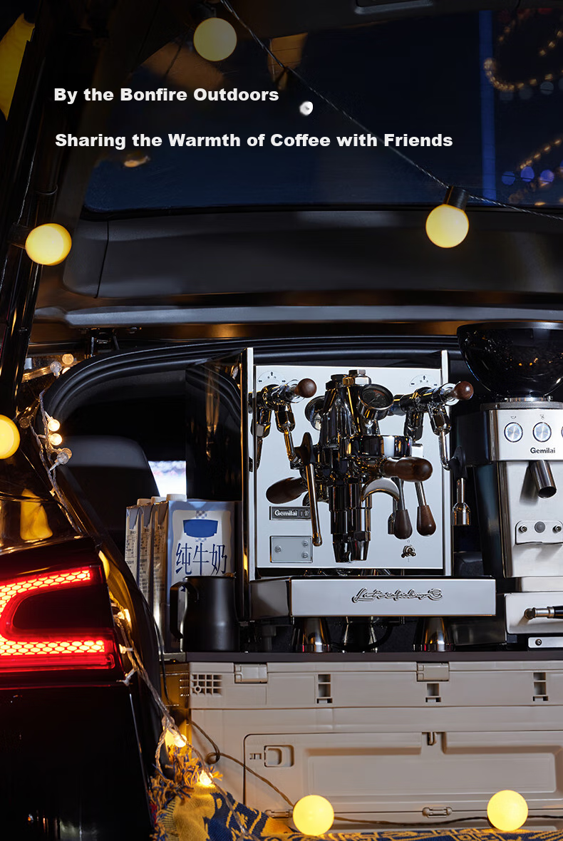 GEMILAI White Whale G3035 Coffee Machine, Home Semi-Automatic Coffee Maker, American And Italian Espresso, E61, 2L Dual Boiler 15