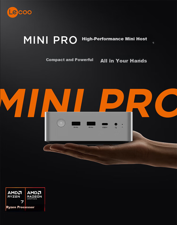 Lenovo ThinkCool MINI PRO Business Mini Desktop Computer OpenClaw One-Key Deployment (U7 258V 32GB LPDDR5x 1TB SSD) 1