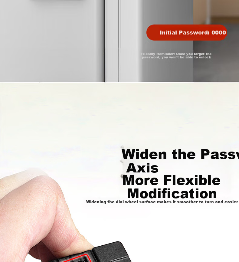 Huge Refrigerator Lock, No-Drill Drawer Password Lock, Student Dormitory Cabinet Security Lock, Window Limiter 11