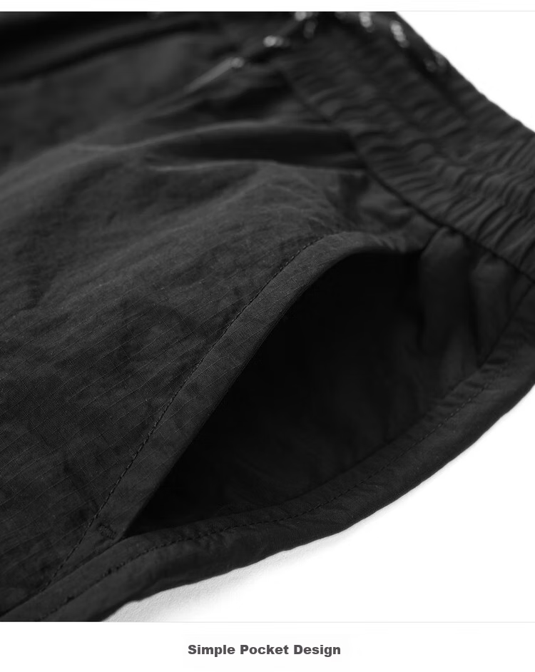 DANCING WOLVES [Draping And Wrinkle-Resistant] Summer Quality Elastic Casual Pants Men's Casual Shorts 001 Black 52/L 10