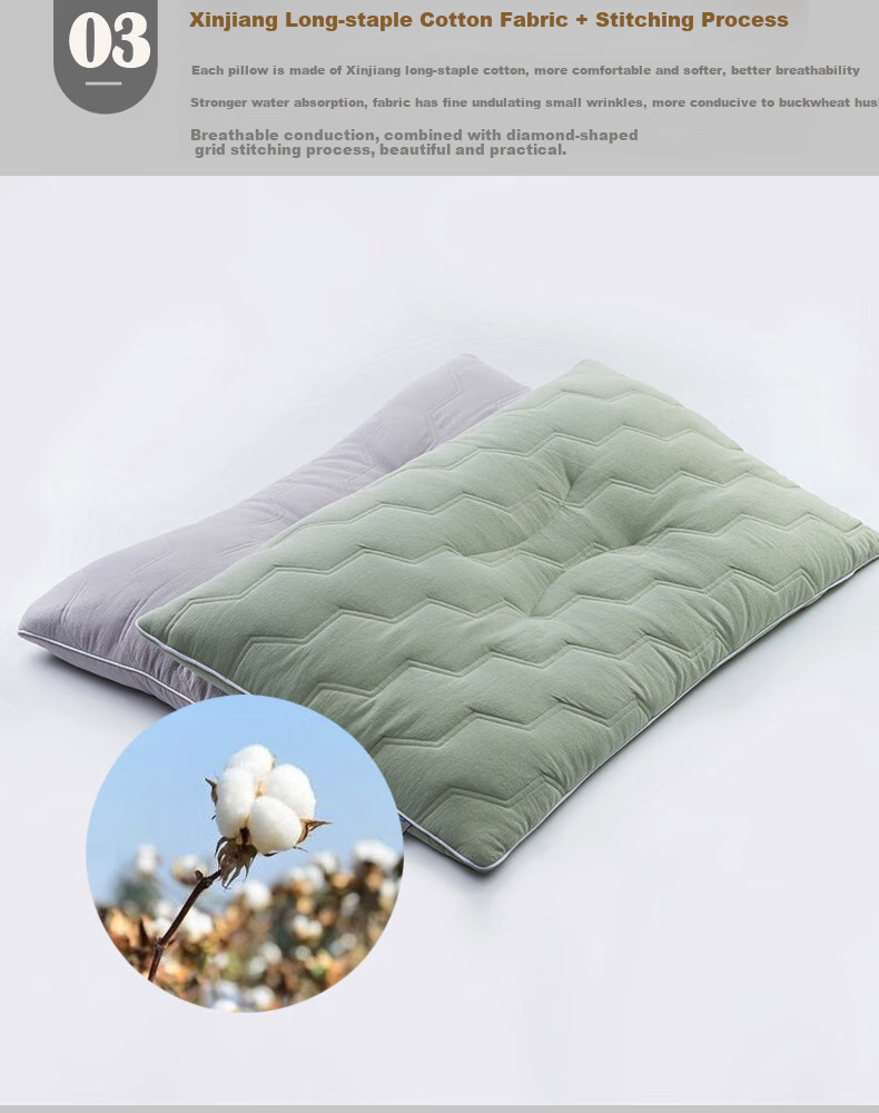 Shangfan All Buckwheat Pillow, Buckwheat Hull Pillow Core, Cervical Pillow Core, Pure High Mountain Bitter Buckwheat Hull Pillow 11