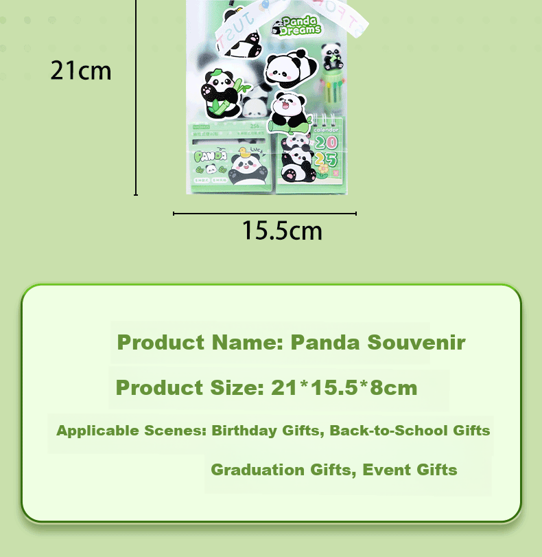 Shaonianban Stationery Gift Set, Mid-Autumn Festival Panda Souvenir, Children's Kindergarten And Primary School Holiday Learning Gift, Exam Reward for Boys And Girls, Birthday Gift Package for Kids 11