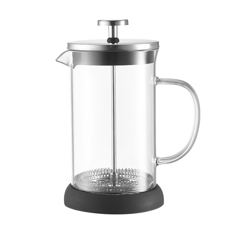 JD Original French Press Pot, Thickened Heat-Resistant Hand-Brewed Coffee Filter Glass Cold Brew Pot, Large Capacity 700ml