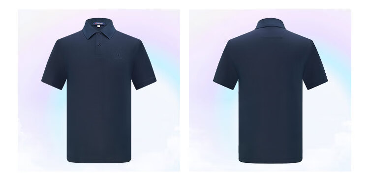 MONTAGUT Short-Sleeve Polo Shirt, Summer Men's Collared Breathable Cool Business T-Shirt, Middle-Aged Men's Wear, Cloud White, XL/52 8