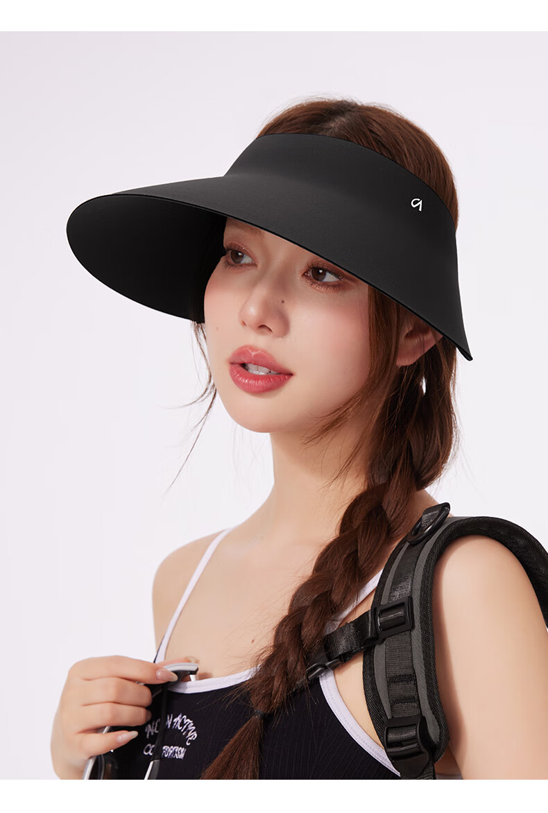 CACUSS Sun Hat for Women, Summer UV Protection Cap with Wide Brim, Ice Silk Visorless Sports Hat for Men And Women, Breathable Large Head Circumference, Gray 23