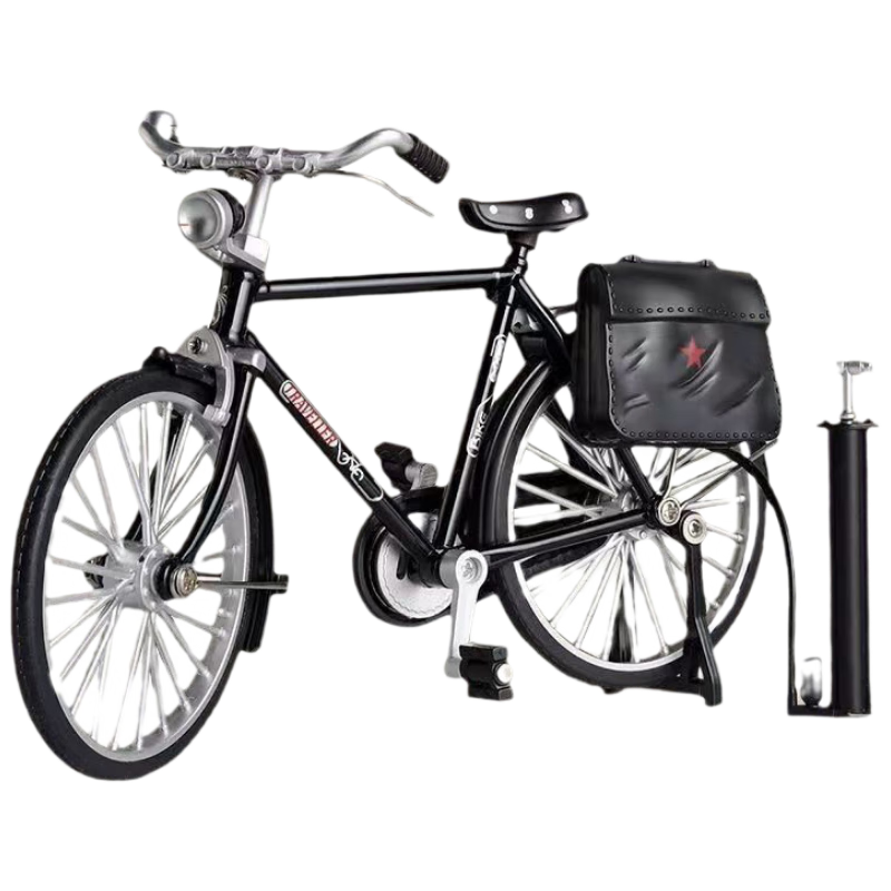 Murcia Alloy Bicycle Model, Manual DIY Creative Small Ornament, Nostalgic Two-Eight Big Bar Bike Model, Assembly Children's Toy