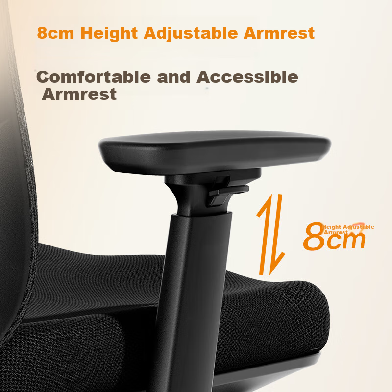 Deli KF230 Ergonomic Chair, Computer Chair, Executive Home Study Office Chair, Gaming Swivel Chair, Reclining Chair, Black