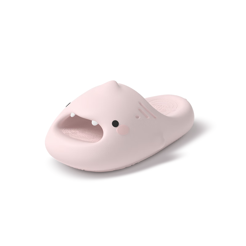 Chikoku New Cute Shark Slippers for Women, Summer Home Wear, Adorable Thick-Soled Non-Slip Couple Shark Sandals for Men Summer