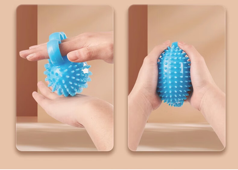 Duweike Grip Strength Ball Hand Rehabilitation Training Finger Flexibility Strength Exercise Equipment Fitness Stress Relief Two-Piece Set 13