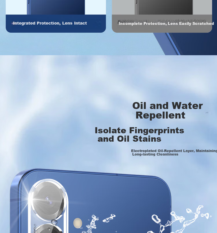 ESCASE Lens Protector for Samsung S25+, Galaxy S25+ Rear Camera Protective Film, Ultra-Thin High-Definition Wear-Resistant Scratch-Proof Dust-Proof Film 6