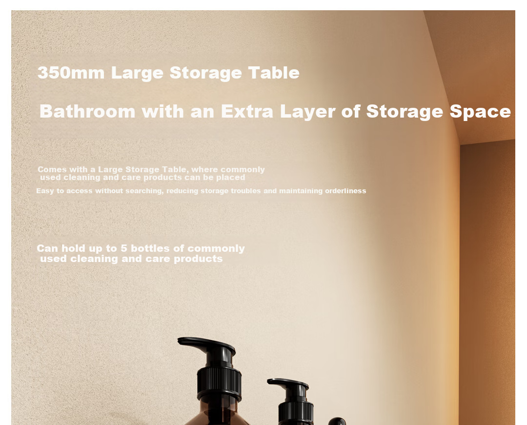 JOMOO Shower Set with Brass Piano Key Design, Descaling, Waist And Back Sprays, Massage Function, Constant Temperature, SPA Shower System 26192-695/1B 41