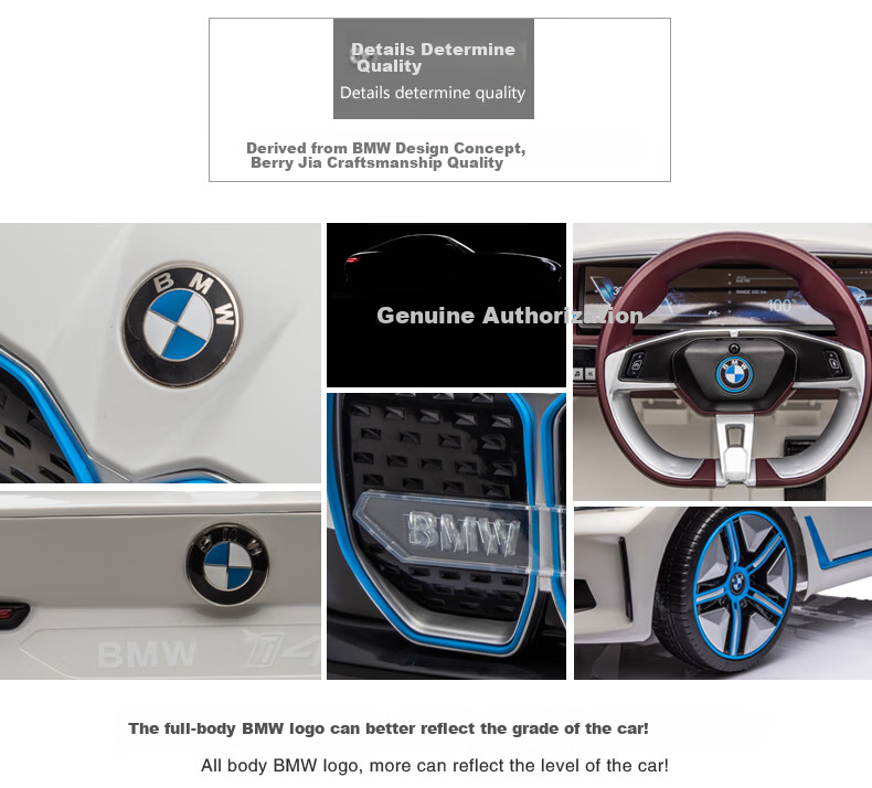 BeRica BMW Authorized Children's Electric Car, Rocking Four-Wheel Drive, 115cm, 30kg Load Capacity, Four-Wheel Toy Car 22