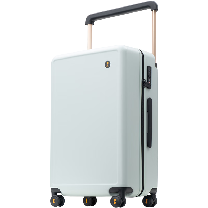 LEVEL8 Suitcase Wide Handle Travel Luggage for Men And Women, 26-Inch Large Capacity Password Lock Suitcase with Spinner Wheels, Yuexiangjia Series, Blue