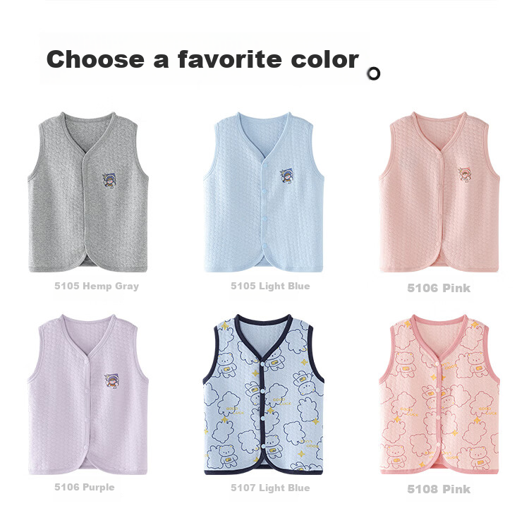 Hodo Children's Vest School Uniform Essential Three-Layer Warm Air Layer Vest Autumn Winter Thickened Top B5105 Flax Gray 130 3