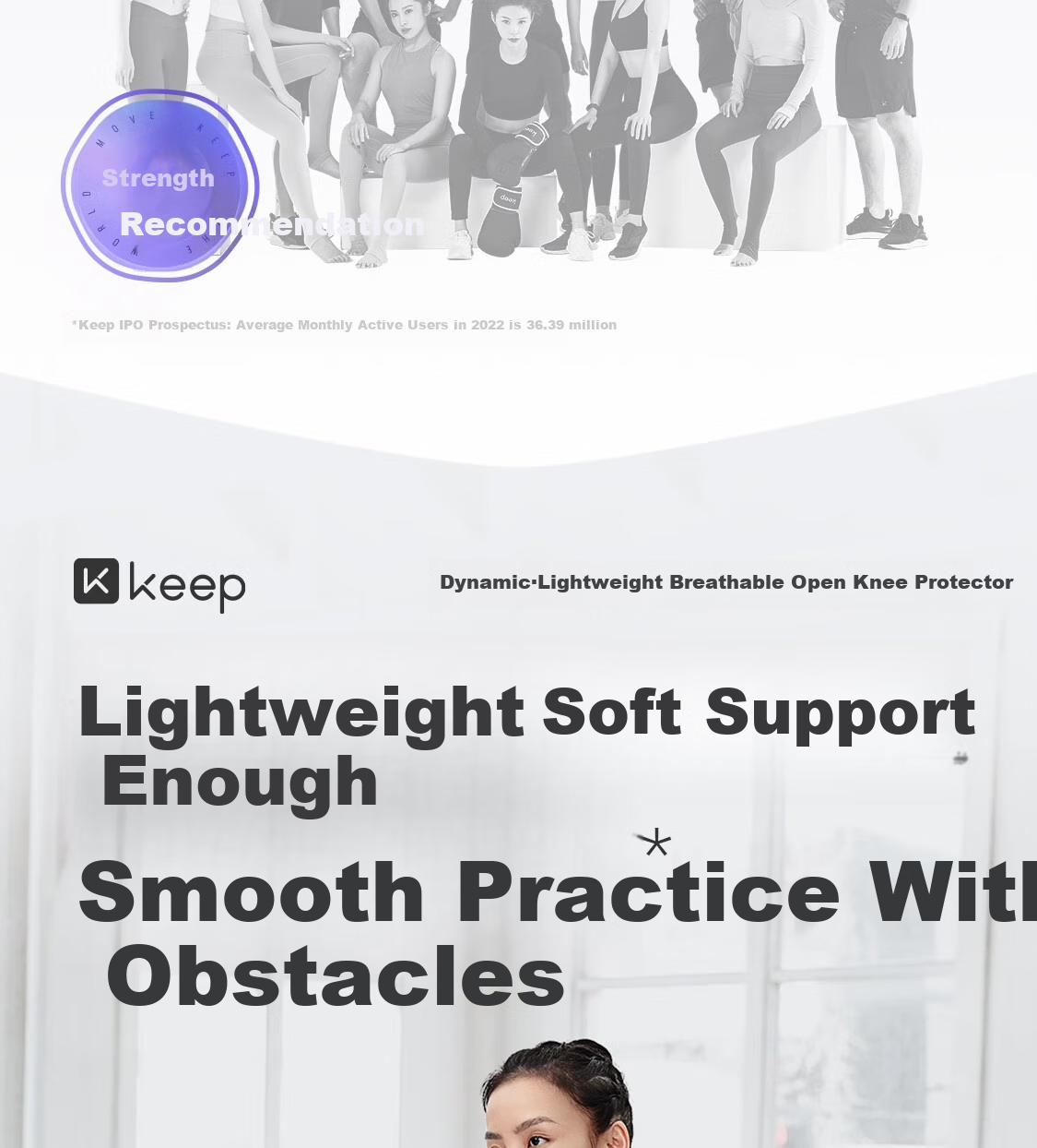Keep Knee Brace, Sports Knee Support, Meniscus Injury, Warmth, Arthritis, Badminton, Hiking Knee Joint Protector 1