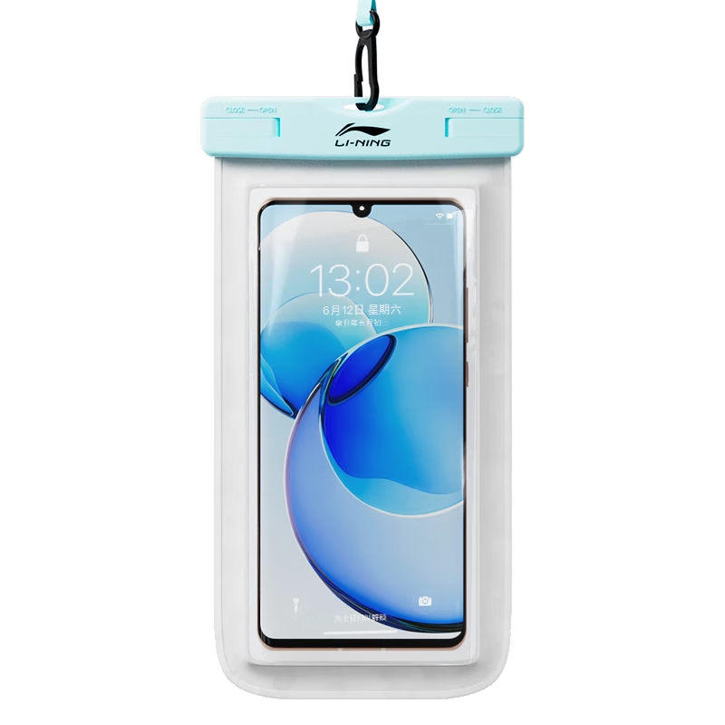 LI-NING Waterproof Touchscreen Phone Pouch Swimming Dustproof Protective Underwater Shooting Case