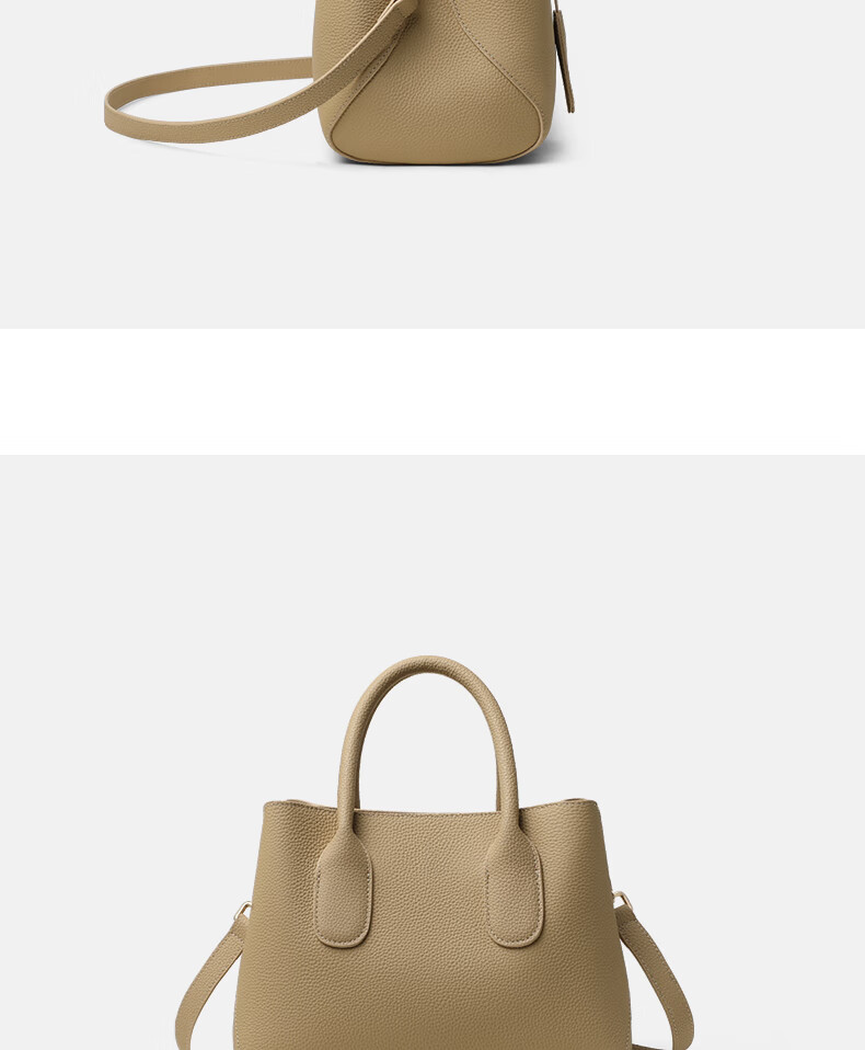 C.BANNER Top-Grain Leather Handbag, Women's Bag, Large Capacity Tote Bag, Shoulder Crossbody Bag, Brand Birthday Gift for Girlfriend on May 20 9