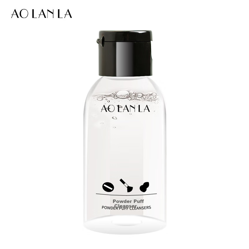 AOLANLA Makeup Sponge Cleanser, Foundation Brush And Cosmetic Brush Cleaner, Cosmetics Cleaning Solution, 50ml