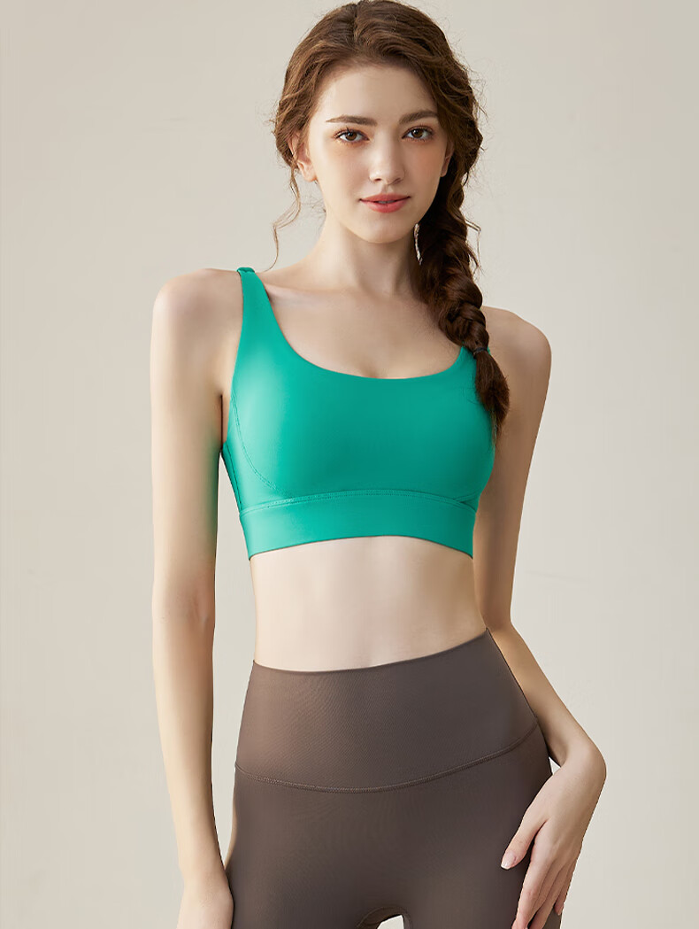 XUEXIMAN Women's One-Piece Shockproof Sports Bra U-Back Yoga Vest for Running Pilates Fitness 10