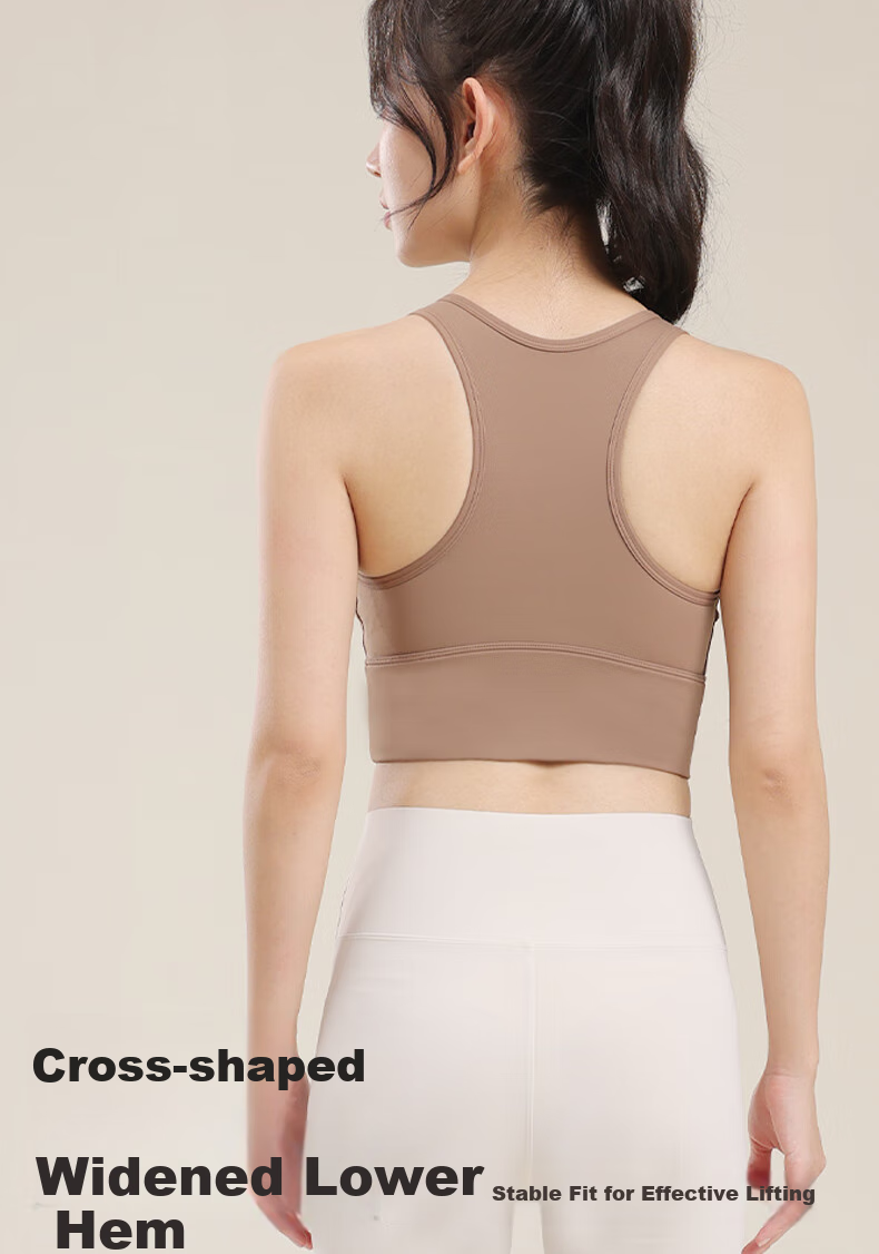 Ziyouxi High-Impact Sports Bra for Women, One-Piece Anti-Shock And Anti-Sagging Yoga Vest, Fitness Training Bra, Suitable for Outer Wear Or Layering 2