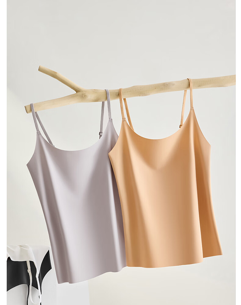 MiiOW Camisole Tank Top for Women, Basic Undershirt, Summer Casual Shapewear, Inner Wear, Ice Silk Vest, Can Be Worn As Outerwear 17