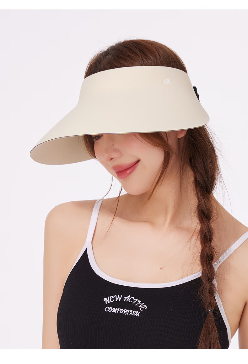 CACUSS Sun Hat for Women, Summer UV Protection Cap with Wide Brim, Ice Silk Visorless Sports Hat for Men And Women, Breathable Large Head Circumference, Gray 24
