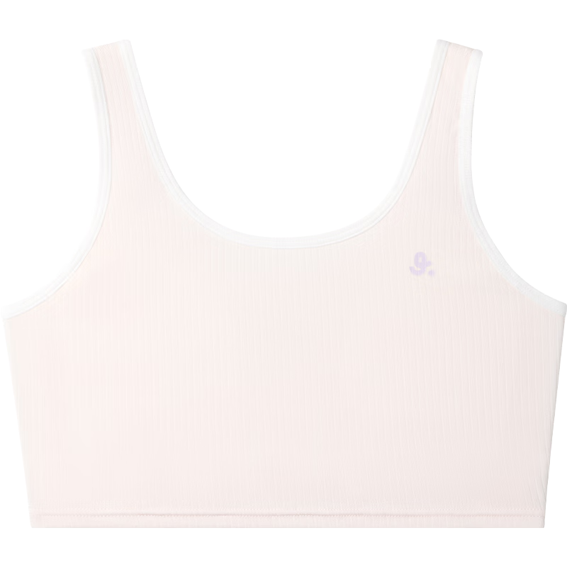 Jiusuiban 80S Modal Children's Underwear, Girls' Bra for Ages 8-10, Student School Uniform, Anti-Nipple Protrusion, Mid-Length Camisole