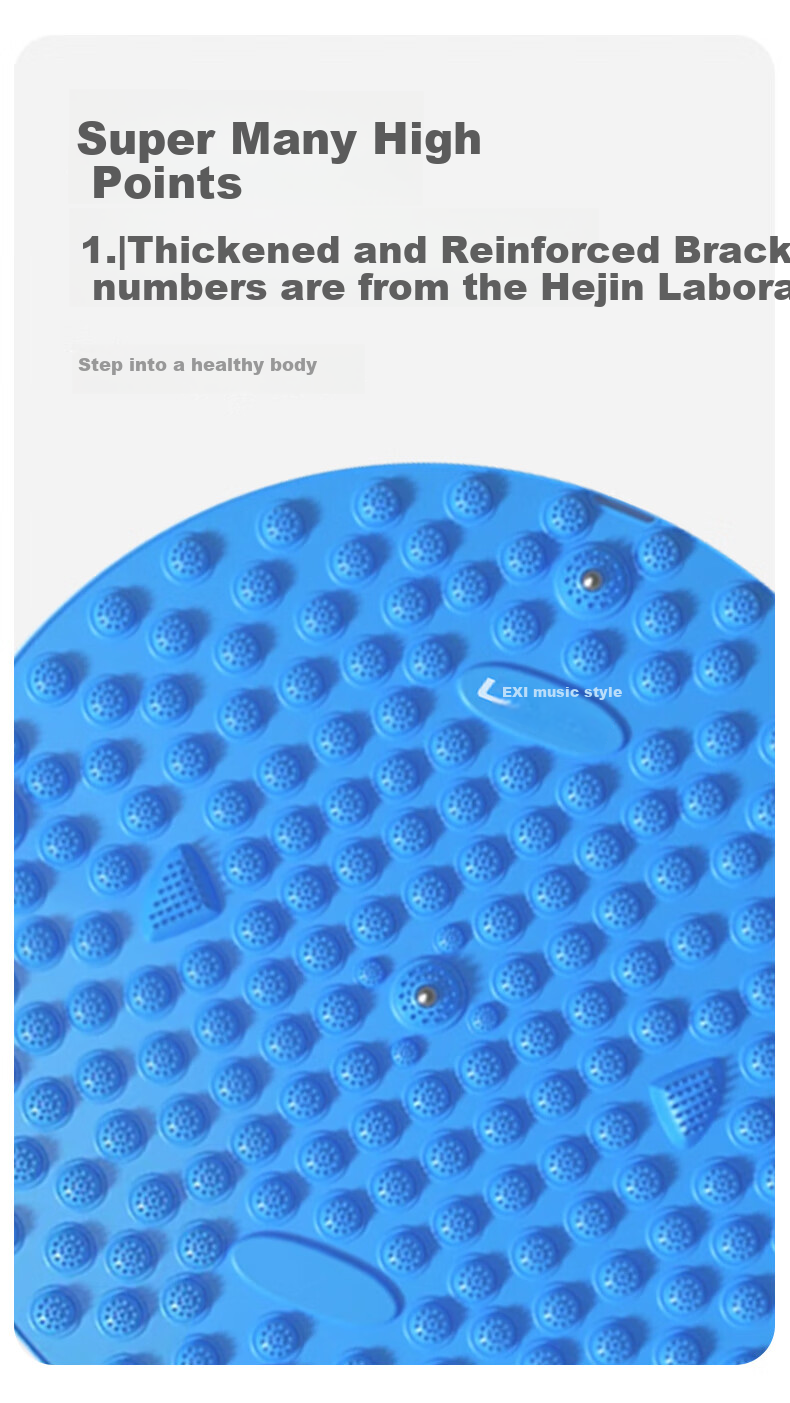 Lexi Acupressure Foot Massage Pad, Meridian Dredging Mat for Adults, In-Place Running Mat, Foot Massage Pad, Sky Blue 5