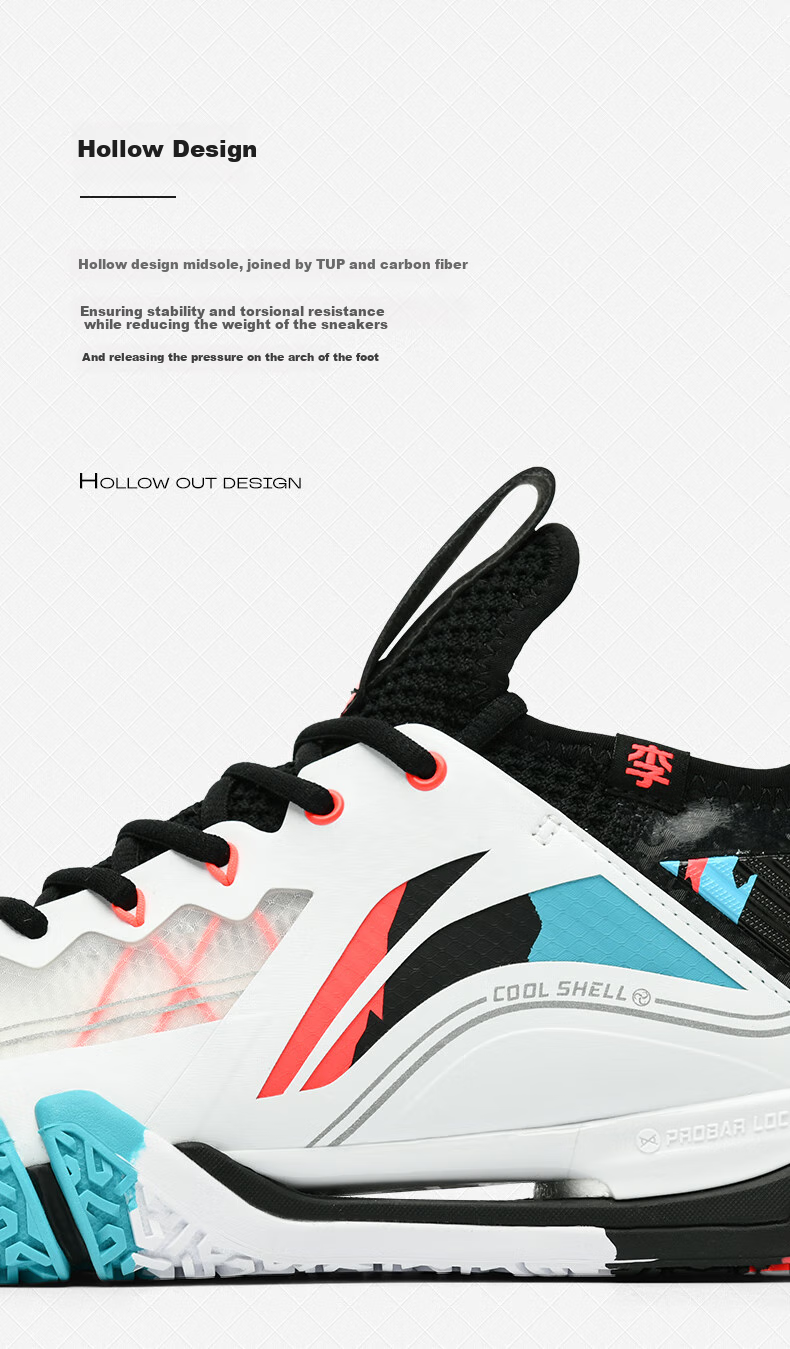 Li-Ning Badminton Shoes for Men And Women, II Ground-Flying 2 PRO Professional Competition Badminton Shoes, Black/standard White, Size 37 7