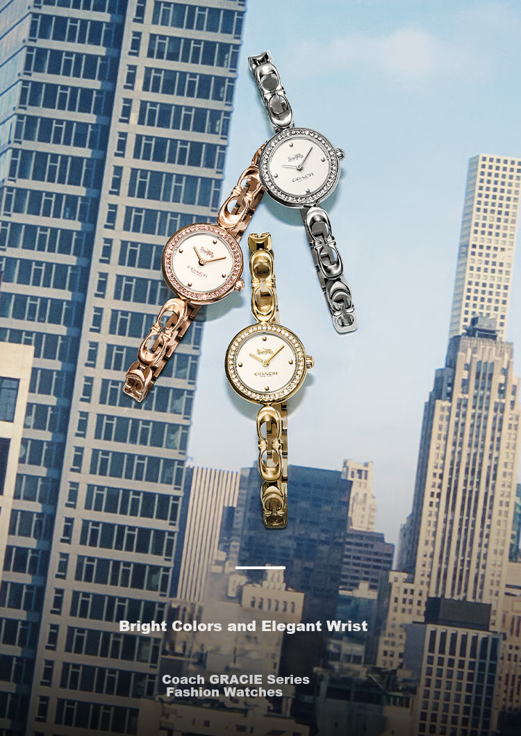 COACH GRACIE Series, Xiao C Lian, Women's Steel Strap Watch 14504130, Recommended by Kong Xue'er, Mid-Autumn Festival Gift/gift-Giving 2